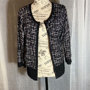 White House Black Market  like new Reversible cardigan with  3/4 sleeve